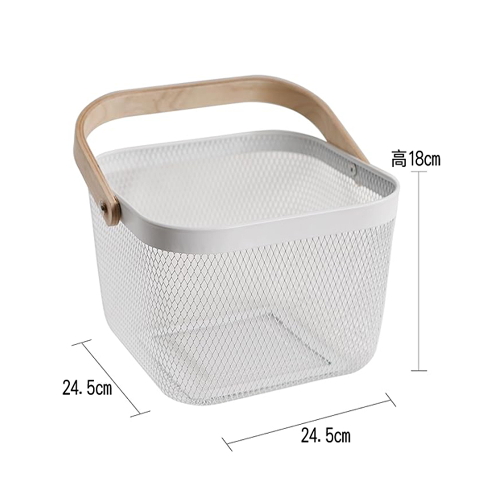apanese style simple wooden hand basket storage basket storage basket, , large