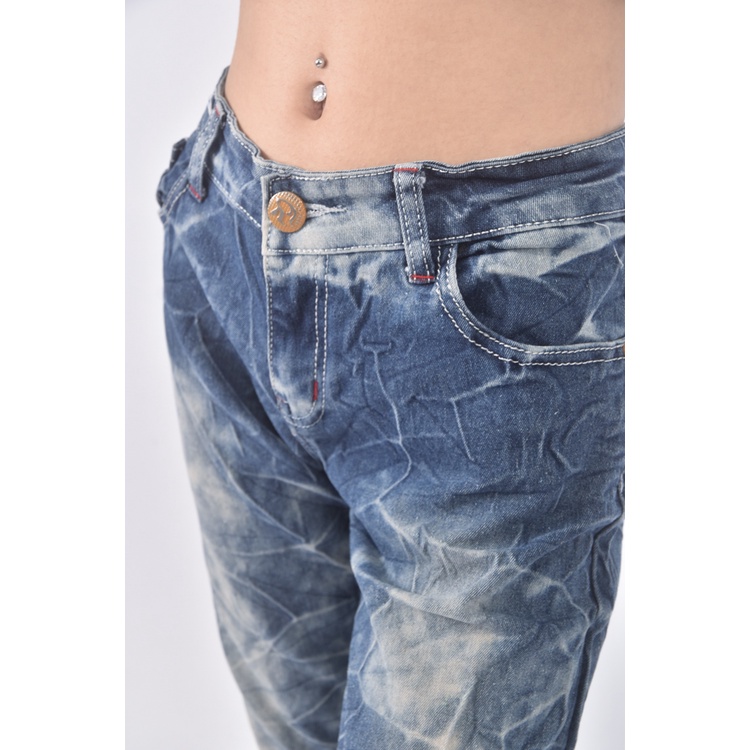 (L) airblue丹寧牛仔質感藍色長褲二手衣, , large