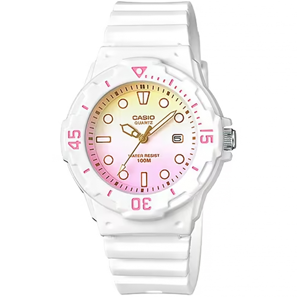 CASIO 卡西歐 清透系列 雙色漸層迷你指針手錶 學生錶 LRW-200H-4E2V, , large