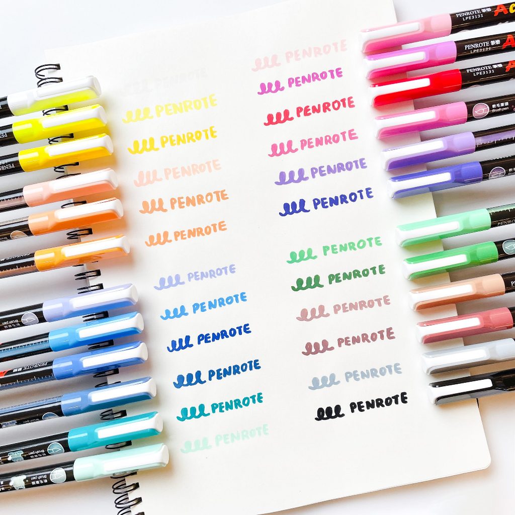 PENROTE筆樂 露咖貓24色直液式丙烯顏料彩繪筆(LPE3131), , large
