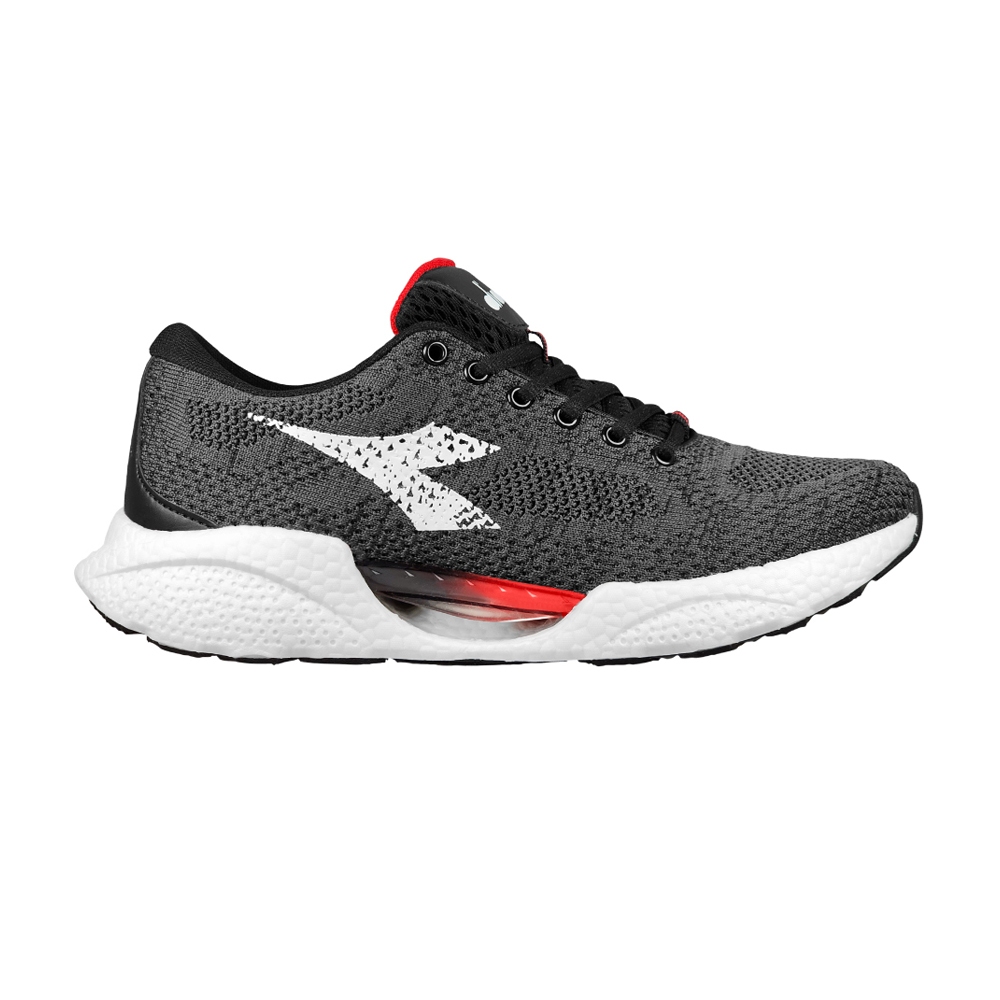 DIADORA迪亞多那 輕量避震慢跑鞋 男運動鞋 男鞋 透氣 針織 康特杯 Q彈 乳膠鞋墊 高彈 耐磨 止滑 綠 黑, , large