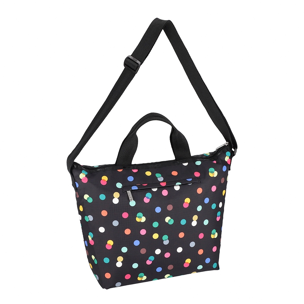 |快速出貨|Lesportsac Deluxe Easy Carry Tote 手提肩背兩用托特包/ 圓點漂浮氣球 黑色, , large