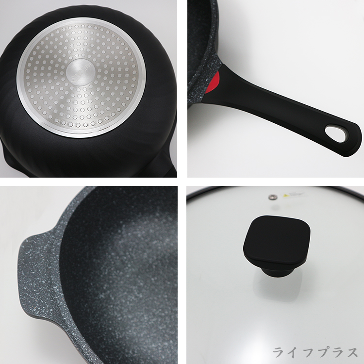 英國製INTIGNIS大理石鑄造深型不沾炒鍋-34cm-1支, , large