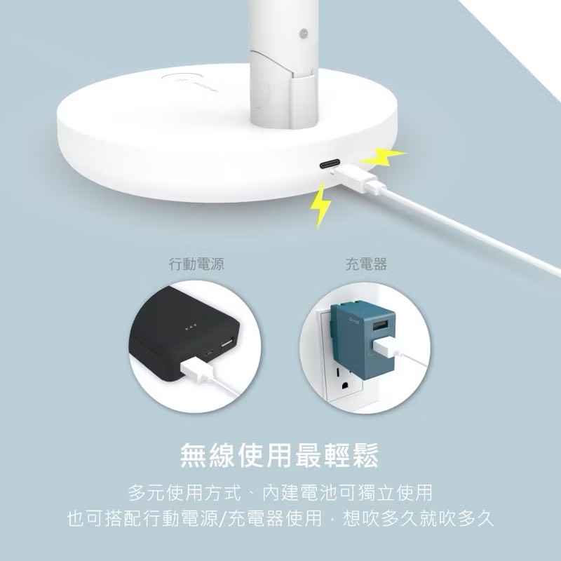 【Leo手機周邊專賣店】DIKE戴克 8吋摺疊收納立式桌扇  / DUF301BU, , large