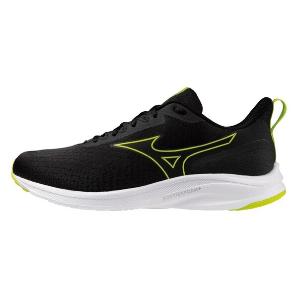 Mizuno Esperunzer 2 男 慢跑鞋 超寬楦 彈力 支撐 緩震 黑 螢黃 [K1GA244411], , large