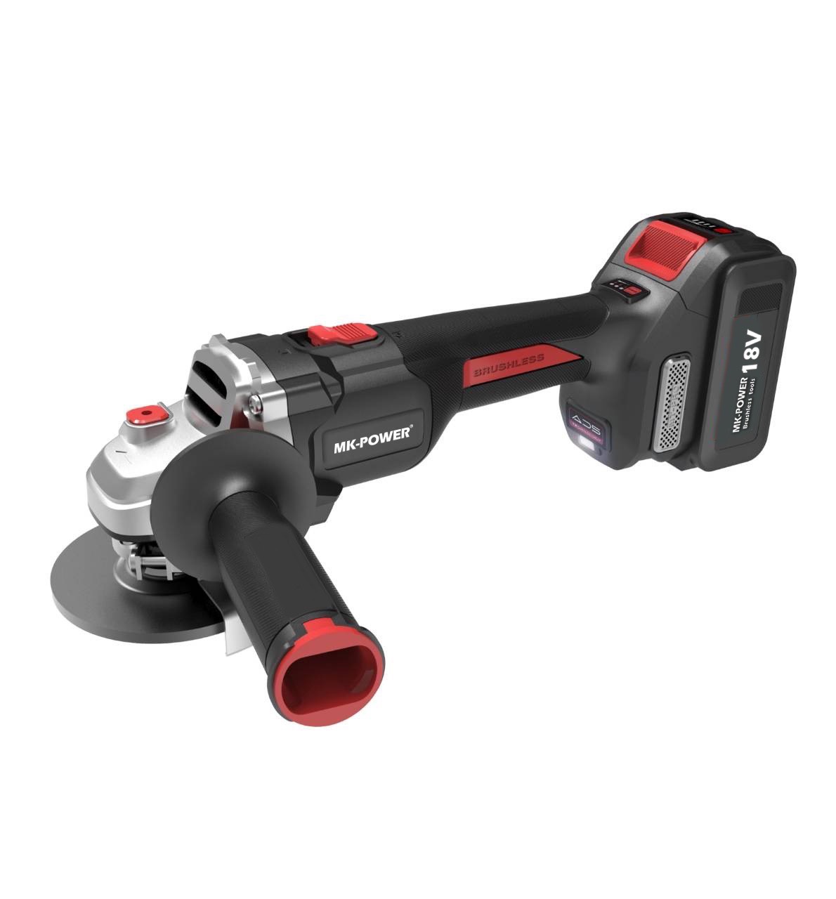WIN五金 MK-POWER <MK853+4.0電池組> 緩加速4英吋無刷砂輪機 細柄砂輪機 研磨機 切割機 切斷機 四英吋平面砂輪機, , large