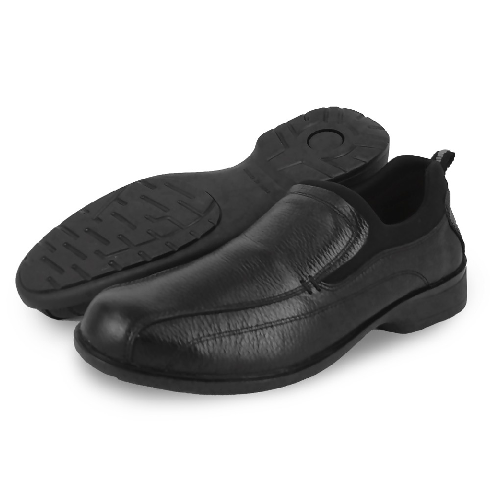 FRIGATE BIRD 手工紳士男鞋 休閒皮鞋 手工皮鞋 真皮 Q彈 透氣 排濕 除臭 避震 減壓 耐走 耐久站 黑, , large