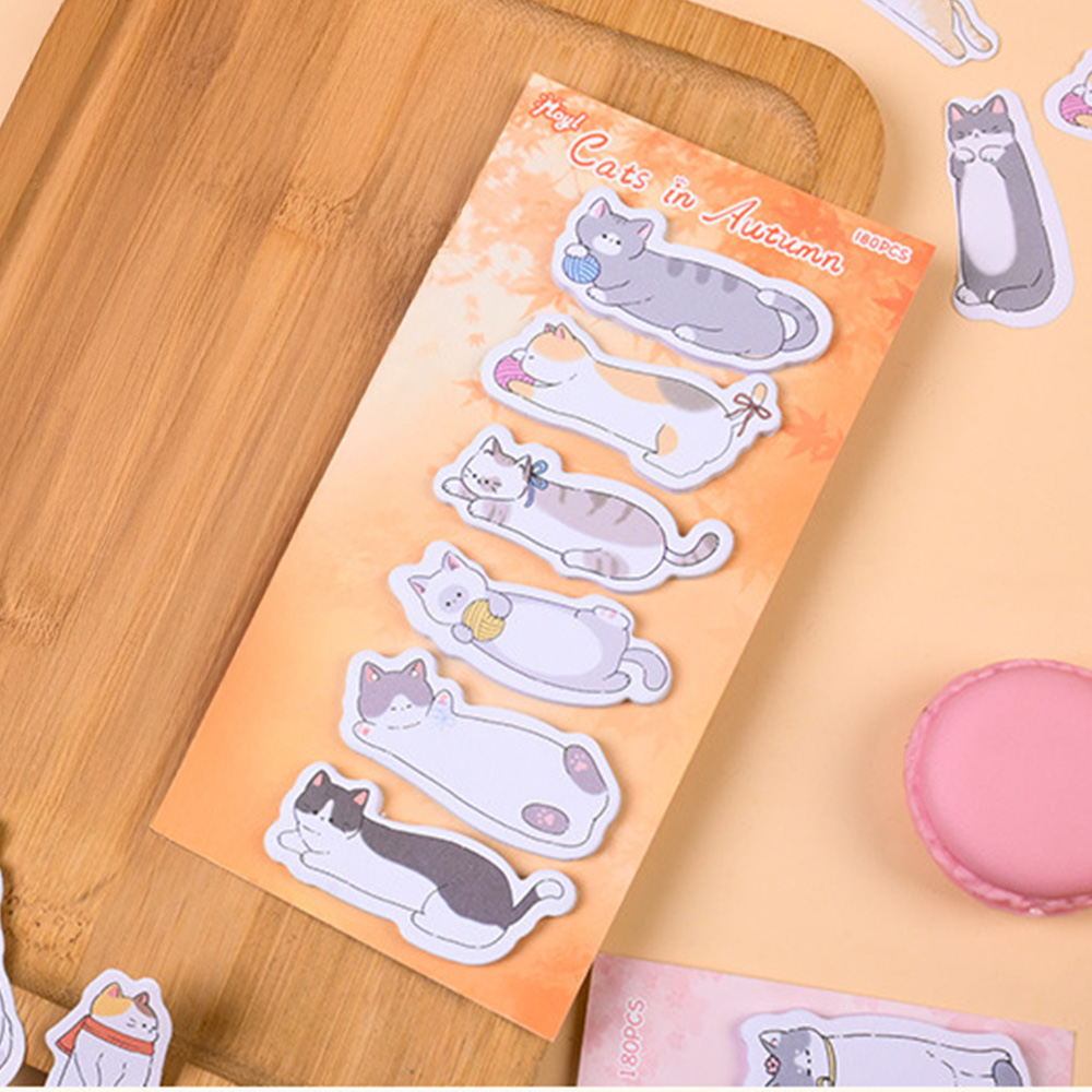 Meow Through Seasons Sticky Notes, , large
