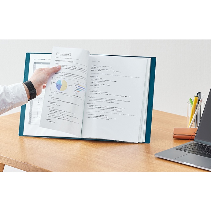 【KING JIM】JILITZ 站立型資料夾 20頁 (多色) 8832墨綠, , large