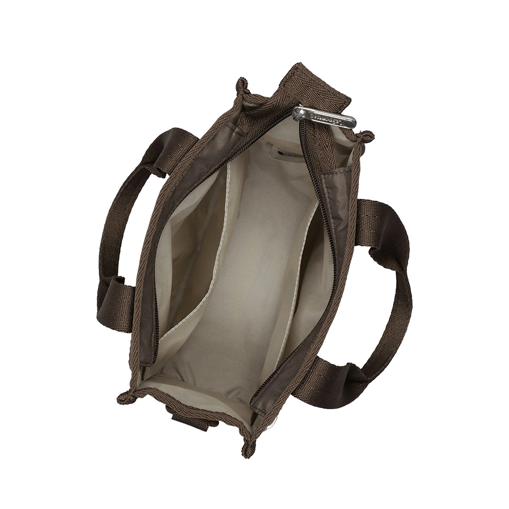 Lesportsac 迷你方型托特包 通勤隨身包 肩背手提袋 手機包 送禮 禮物 女包 男包 情人節禮物(摩卡咖啡)L252-3714PB-RA20, , large