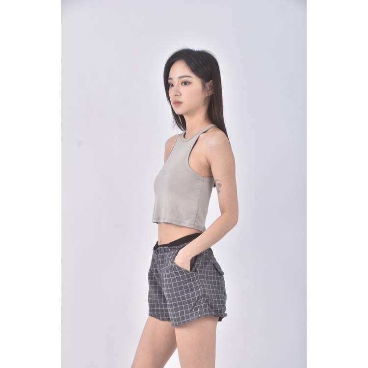 (L) tokyo fashion格紋綠色短褲二手衣, , large
