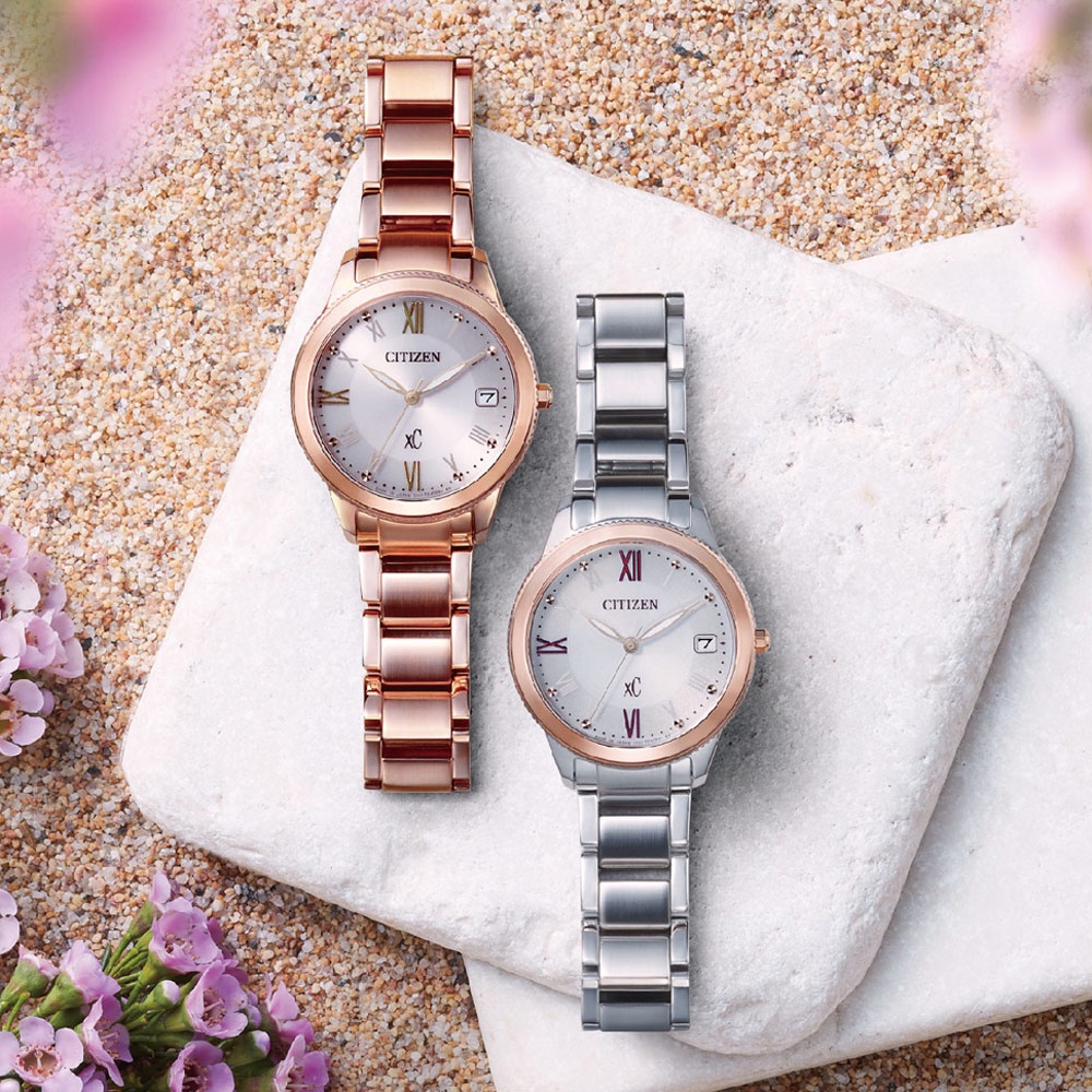 CITIZEN 星辰 XC 亞洲限定 情人節推薦款 光動能女錶 EO1234-51A, , large