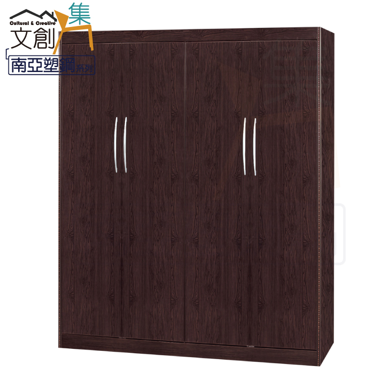 【文創集】多莉 環保5.5尺南亞塑鋼四門高衣櫃/收納櫃(客約商品), , large