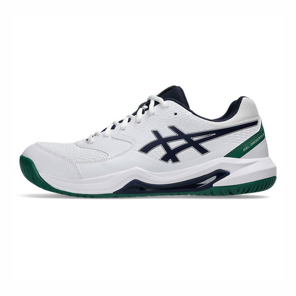 Asics Gel-dedicate 8 2E 男 網球鞋 寬楦 穩定 靈活 抗扭 白 綠 [1041A410-105], , large