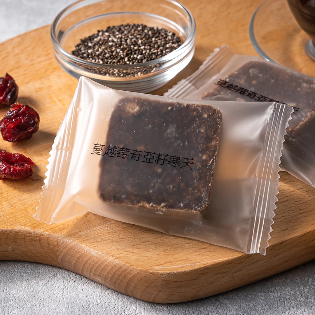 FOODHO Bubble Bar Brown Sugar Cubes Drink – Cranberry Chia brown suger(17g ×16 cubes per box,), , large