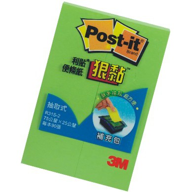 3M 狠黏 R31S 抽取是補充包(多色)黃+黃, , large