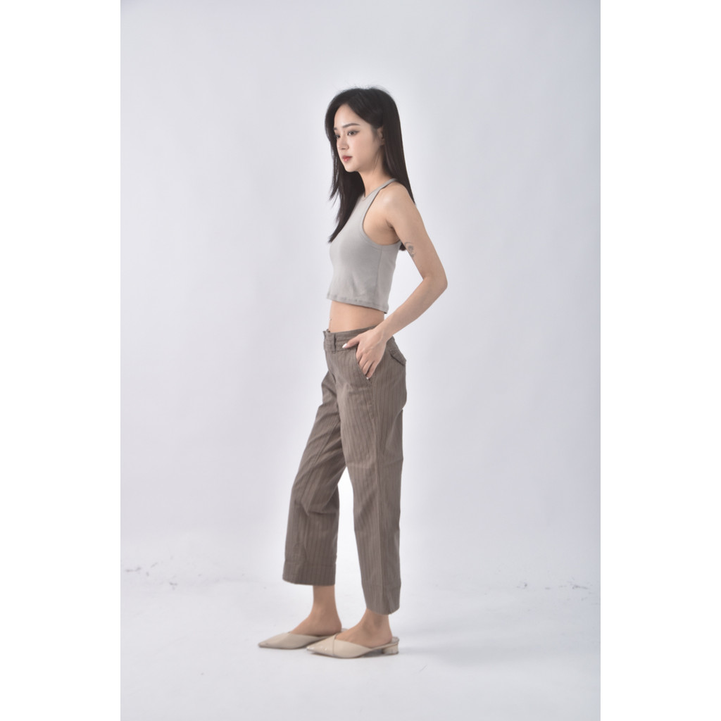 (3XL) hangten tienoiyy條紋綠色長褲二手衣, , large