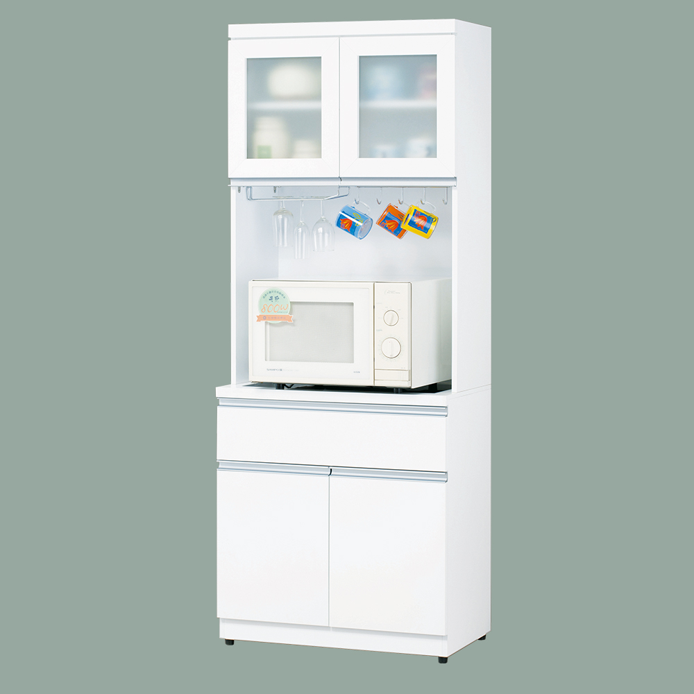 【唯熙傢俱】貝拉白色2.7尺餐櫥櫃, , large