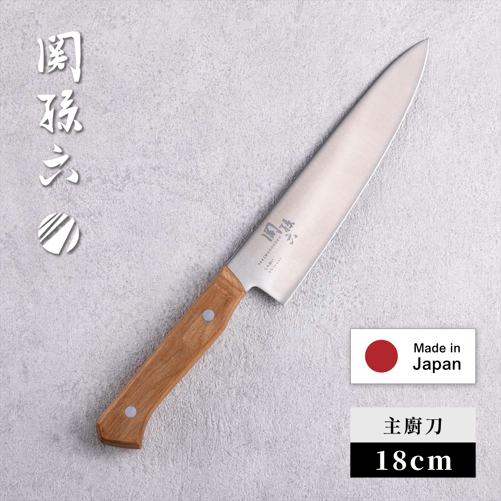 【KAI Japan】Sekimagoroku Molybdenum Vanadium Stainless Steel Chef’s Knife 18cm (New Shiraai Series / Made in Japan), , large