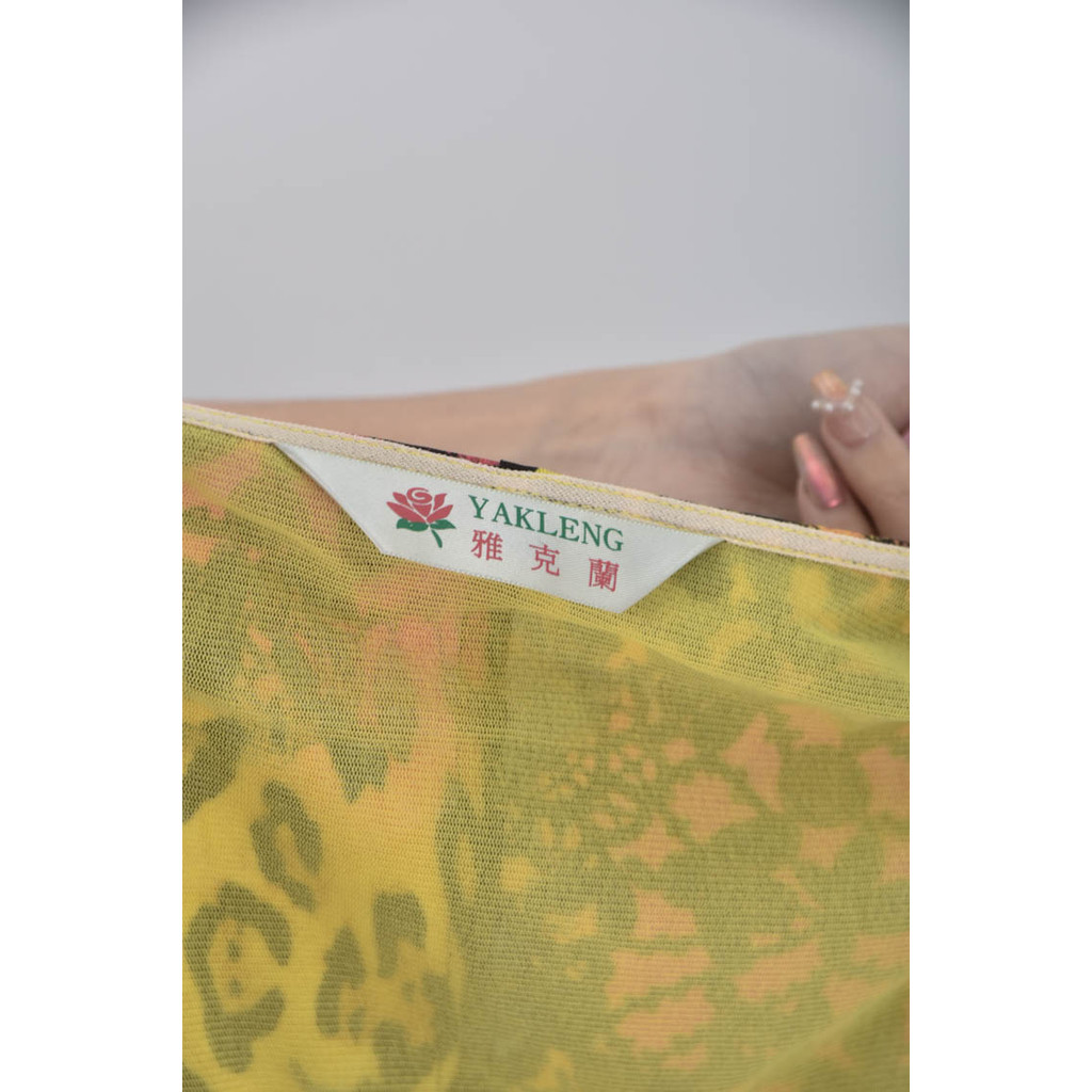 (XL) yakleng豹紋黃色洋裝二手衣, , large