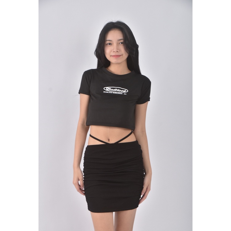 (S) 【智恩私服】質感黑色短裙二手衣