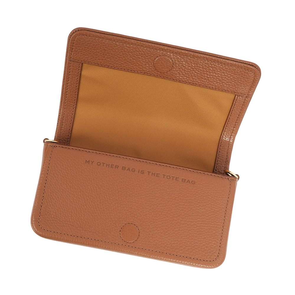MARC JACOBS 粒面皮革迷你斜背包WOC/手拿包/堅果棕, , large