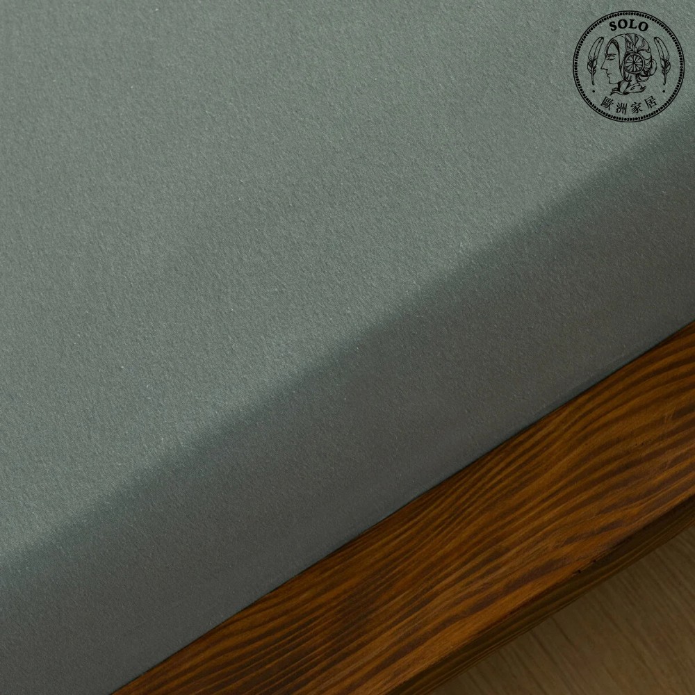 【SOLO Vintage】LCW Home Premium Bed Sheet Green Made in Turkey 100x200x30cm, , large