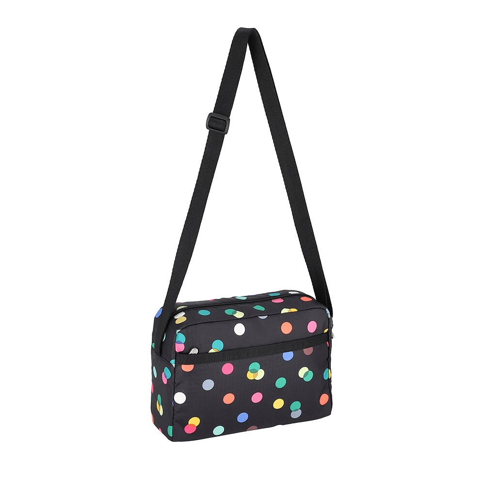 |快速出貨|Lesportsac Daniella Crossbody 輕便拉鍊斜背包/ 圓點漂浮氣球 黑色, , large