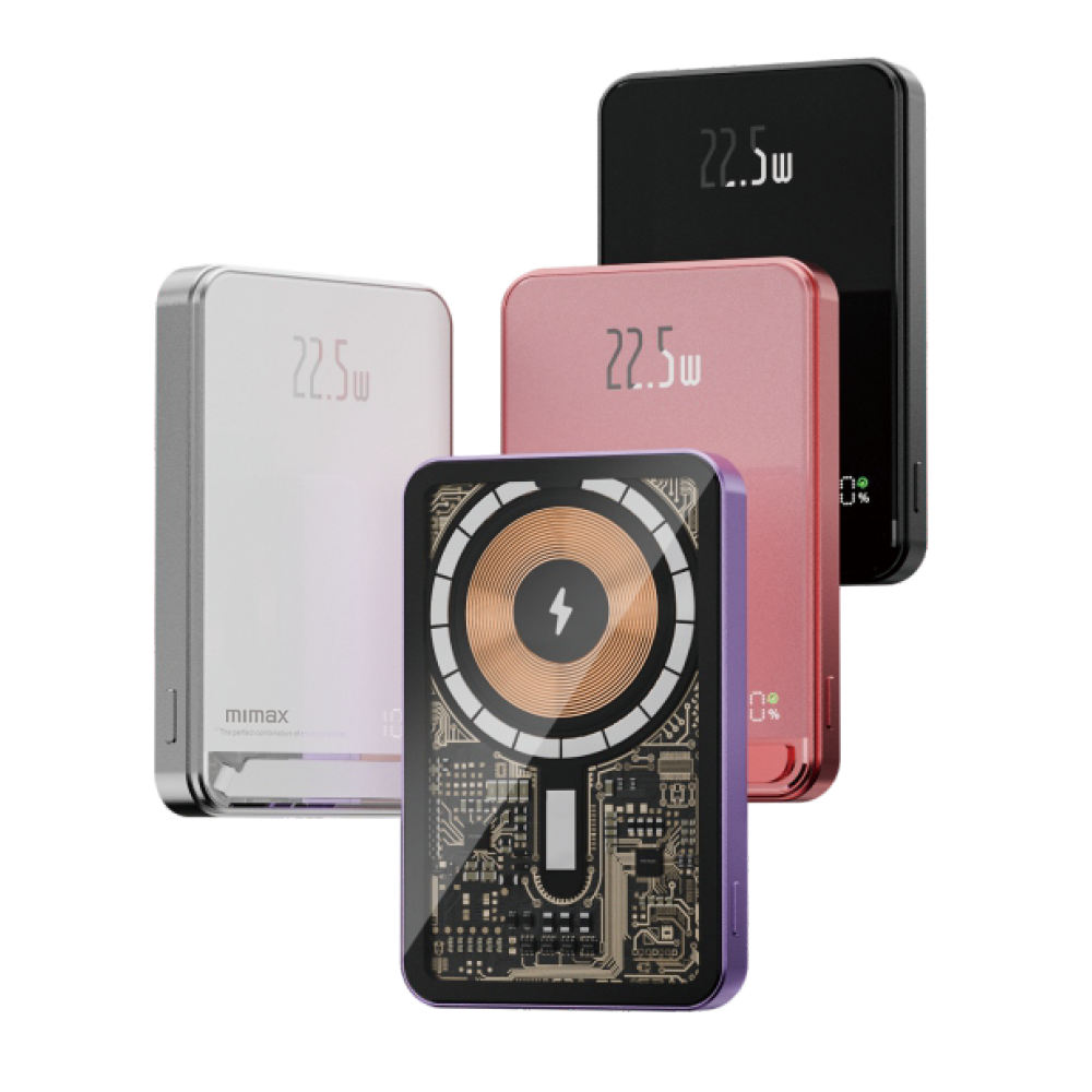 Mimax MiMi Magnetic Wireless Charging Stand Power Bank 10000mAh, Slim & High Capacity, , large