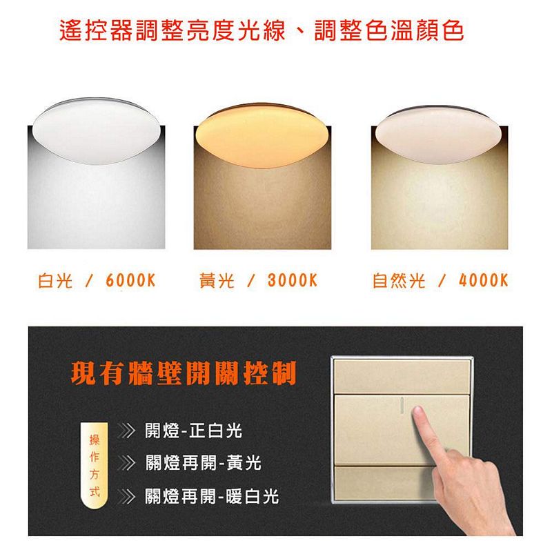 [Honey Comb]星空LED54W調光調色臥室吸頂燈(V1860C54), , large
