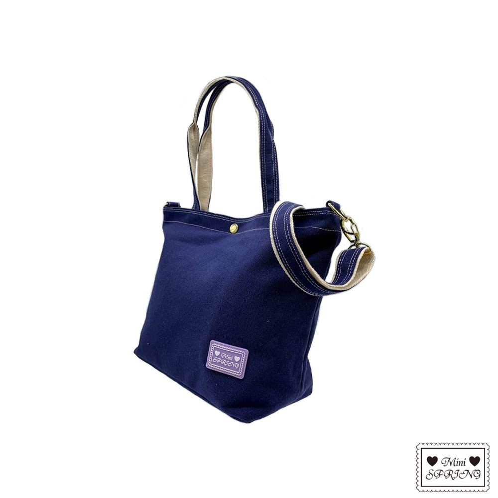 MINI SPRING-帆布2WAY托特包手提斜背包-多色, , large