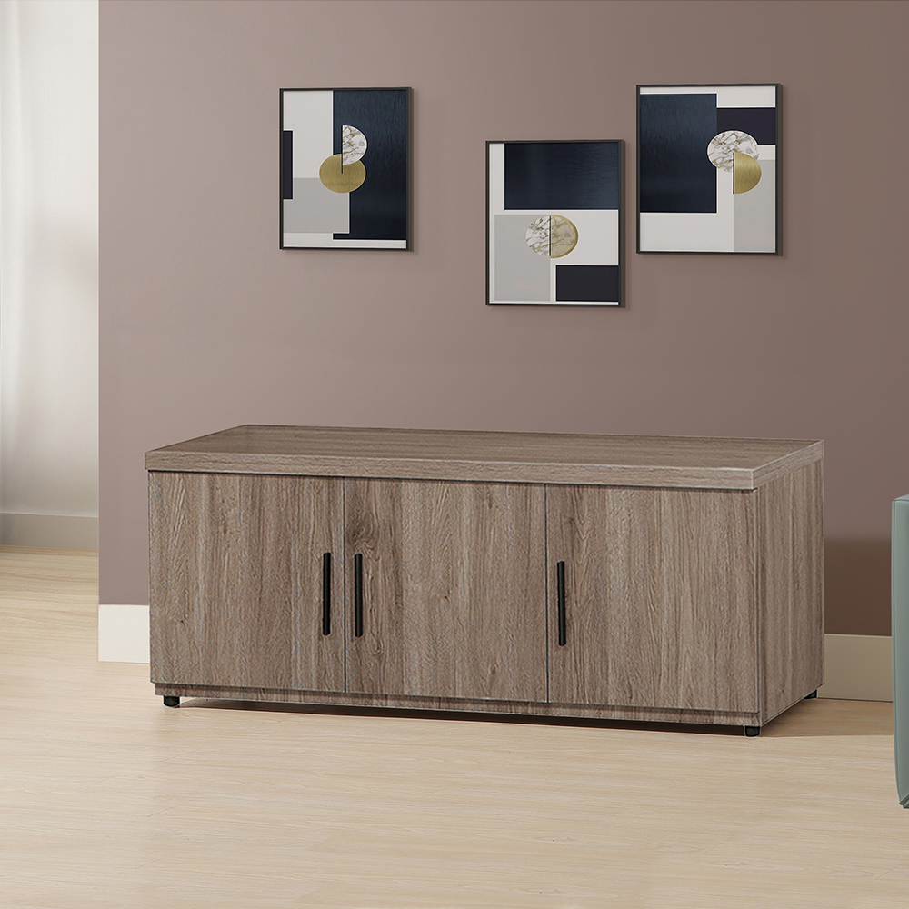 【唯熙傢俱】托比灰橡色4尺座式鞋櫃, , large