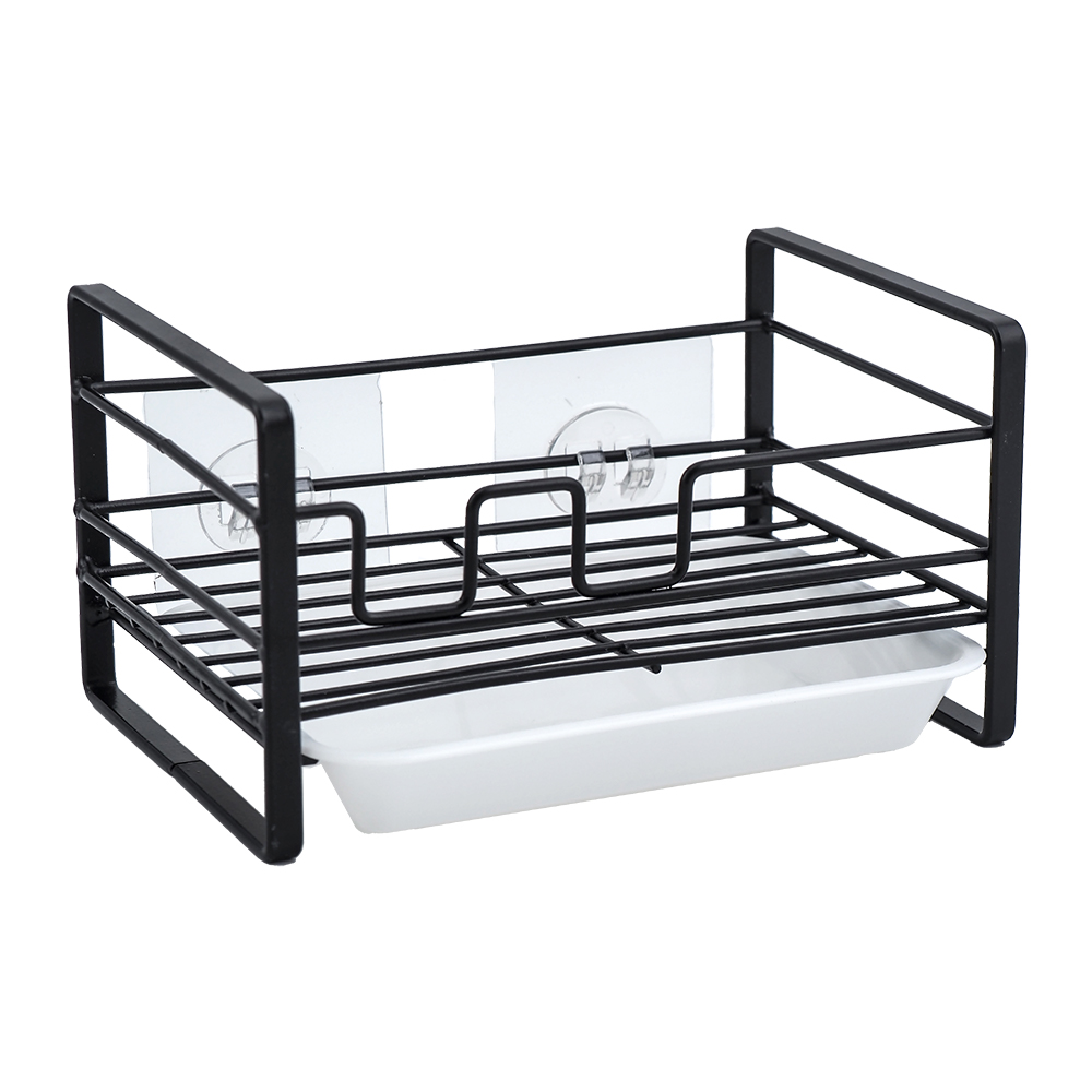 工業風不鏽鋼無痕置物瀝水盤架-小-2組, , large