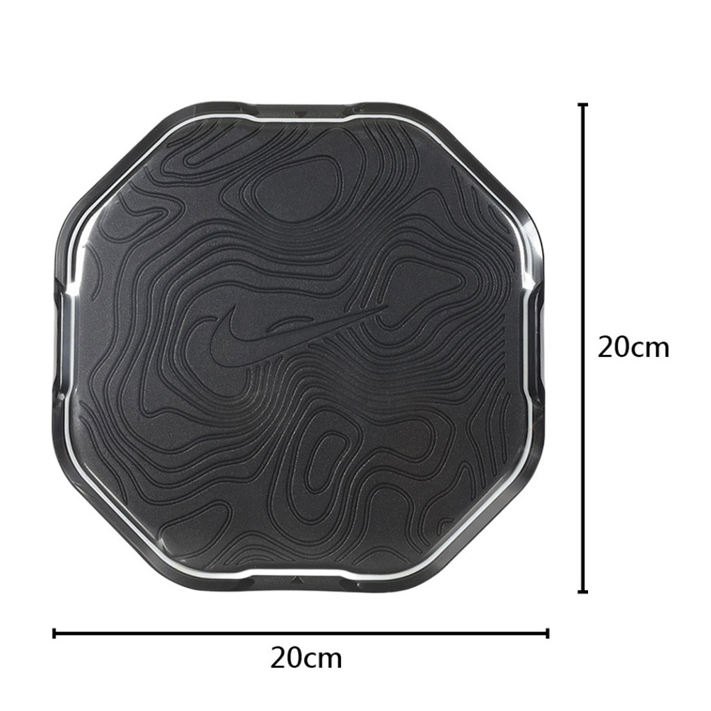 NIKE 健身滑盤 2入 滑行板 滑盤 訓練器 健身盤 訓練器具 肌力訓練 核心運動 瑜珈 平衡訓練 可分離 便攜 黑, , large