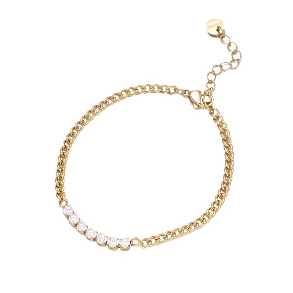 【ULOO】Aura 璨影之境不鏽鋼手鍊-金色 UB2000810, , large