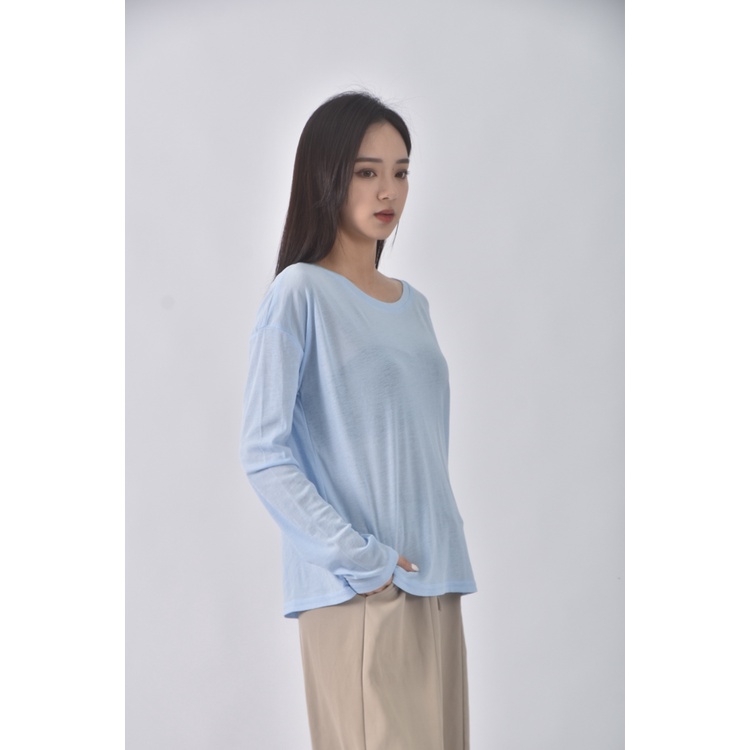 (XL) 紫皇冠質感圓領紫色長袖上衣二手衣, , large
