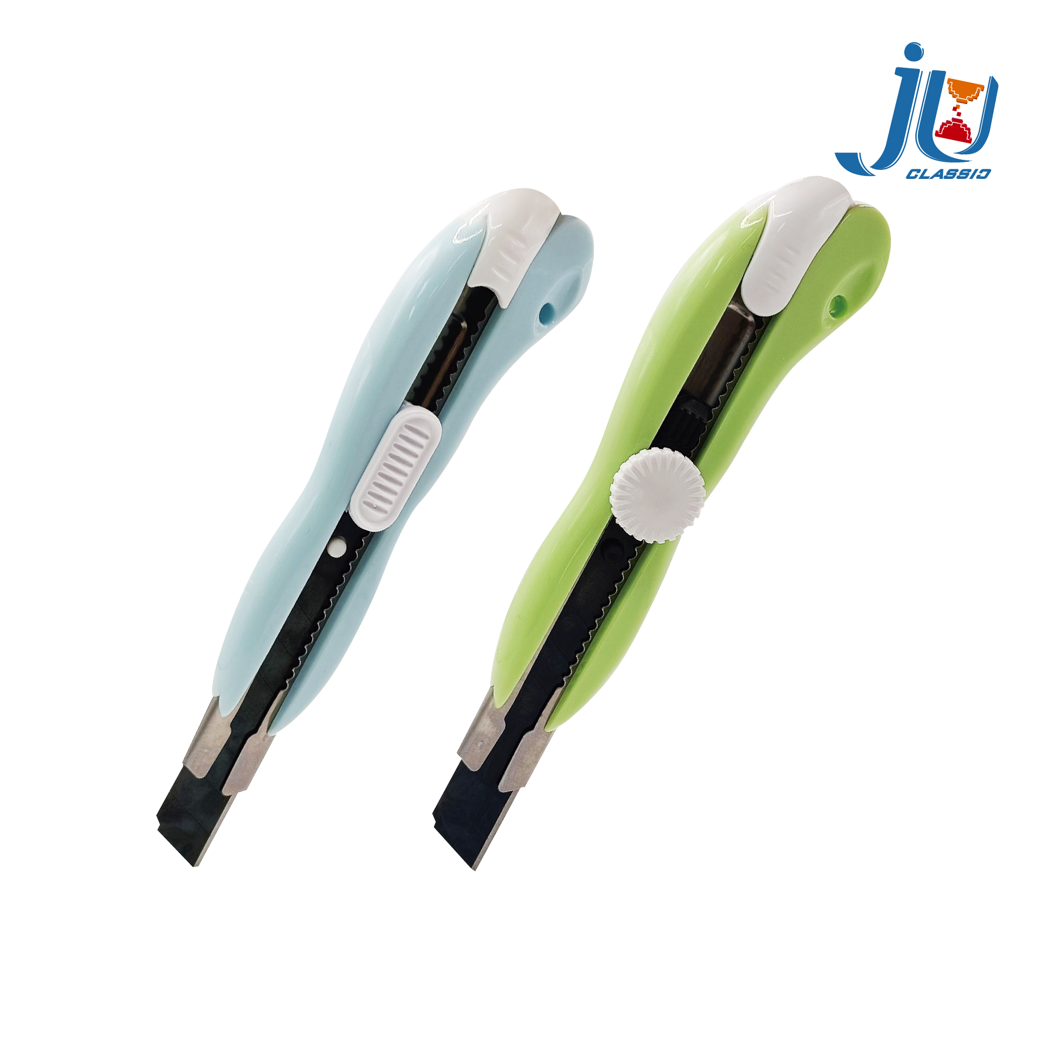 鉅玉經典｜多用途美工刀(白藍色) J-618, , large