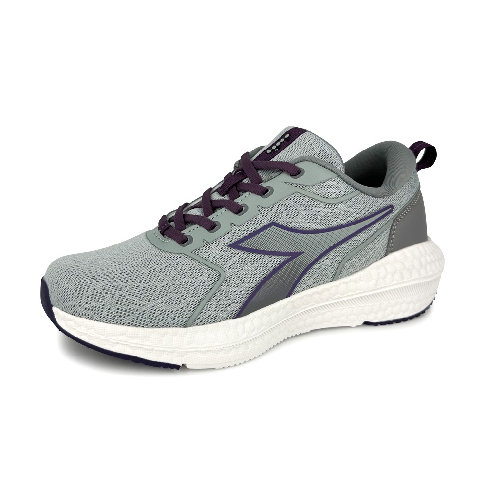 DIADORA迪亞多那 輕量緩震跑鞋 女運動鞋 女鞋 慢跑鞋 透氣 緹花 保護後跟 Q彈 足弓支撐 吸震 防滑 紫 灰紫, , large