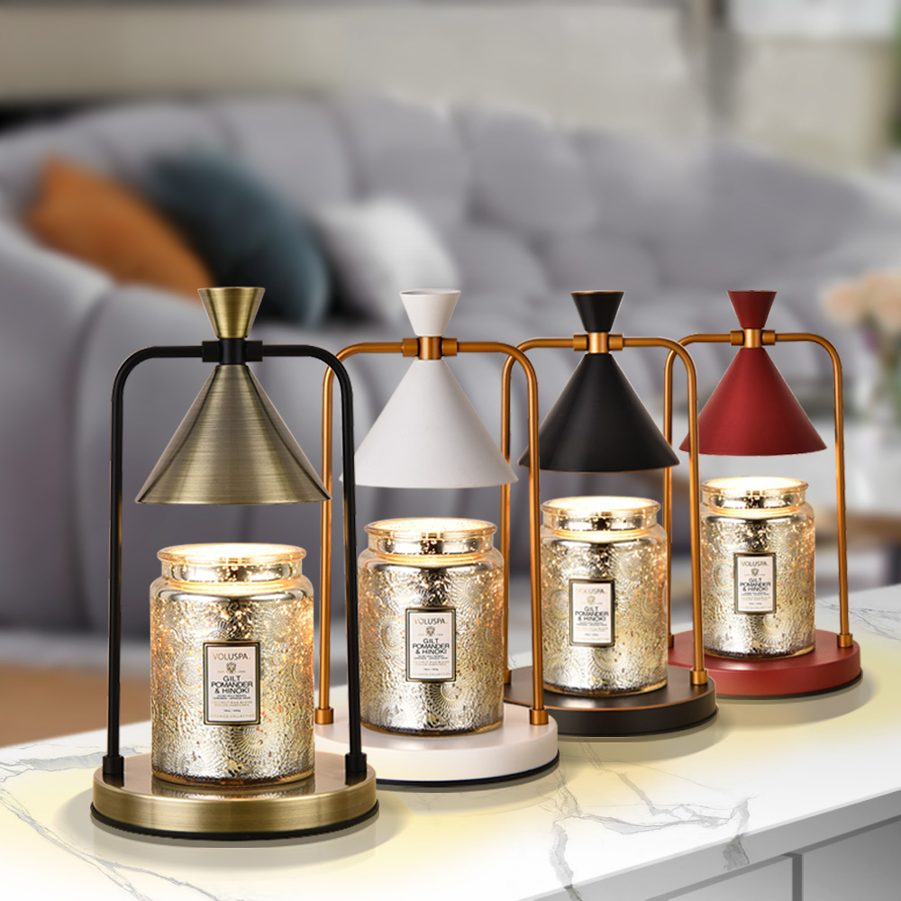 lussuoso - Classic and elegant dimmable timed wax melting lamp - elegant white, , large