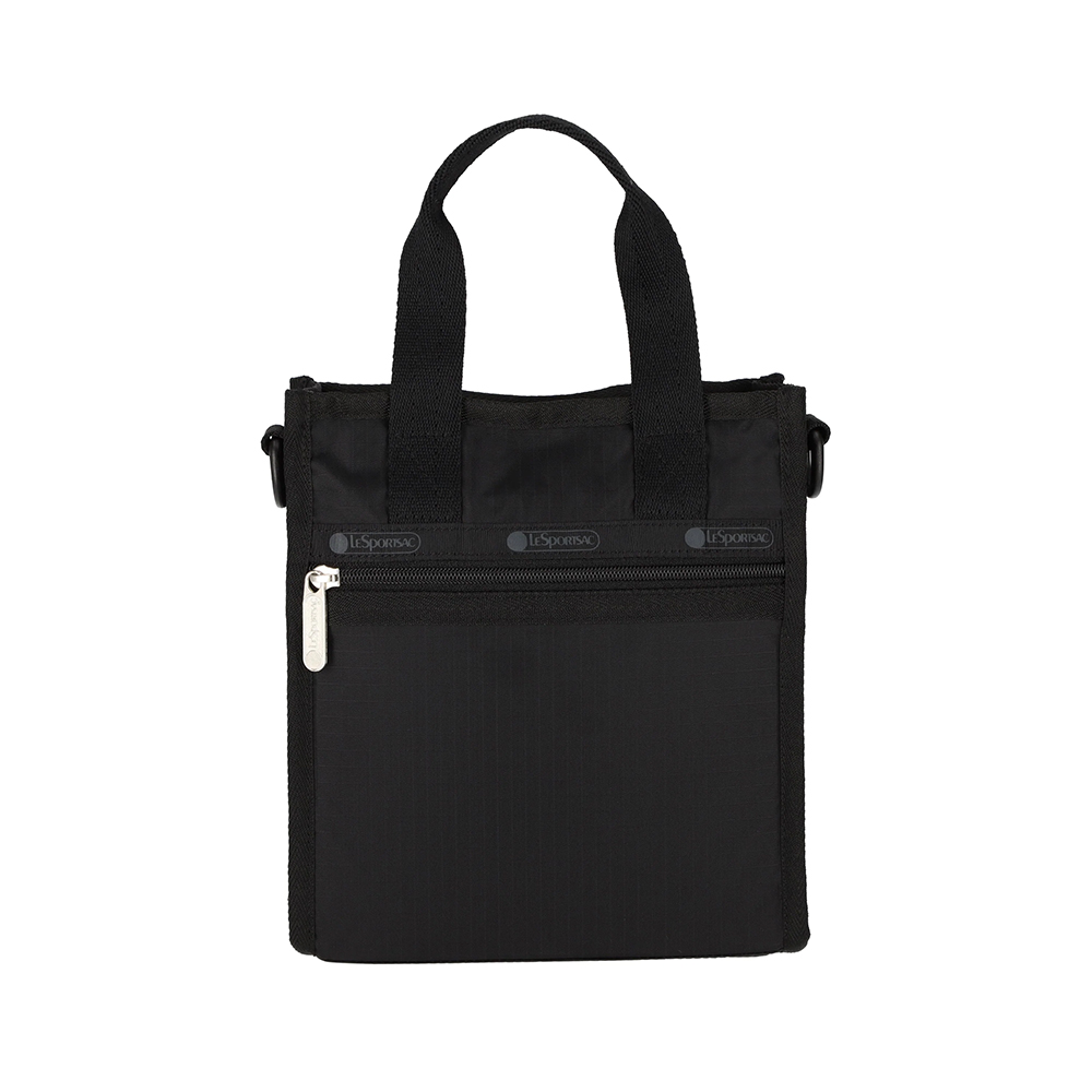 Lesportsac 迷你方型托特包 通勤隨身包 肩背手提袋 手機包 送禮 禮物 女包 男包 情人節禮物(永恆黑)L252-3714PB-R086, , large