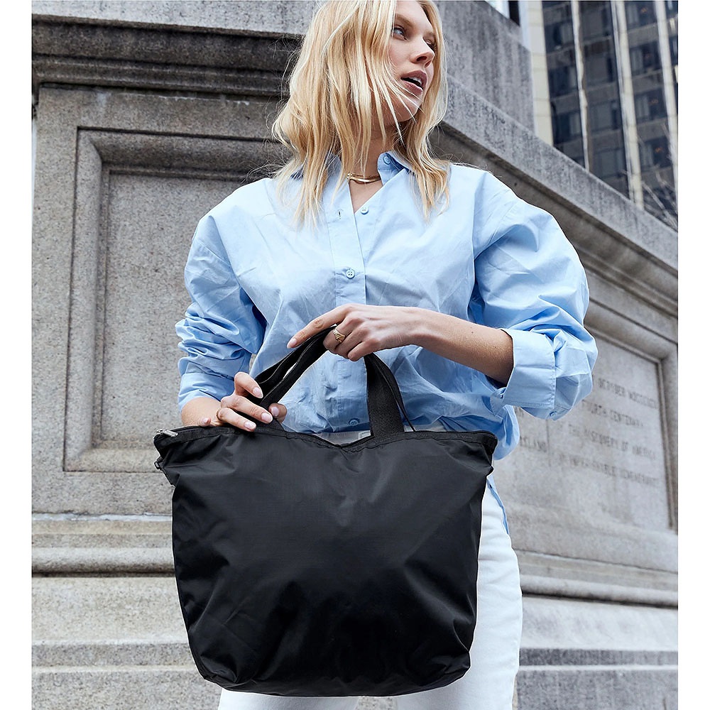 Lesportsac Deluxe Easy Carry Tote 兩用托特包/ 永恆黑, , large