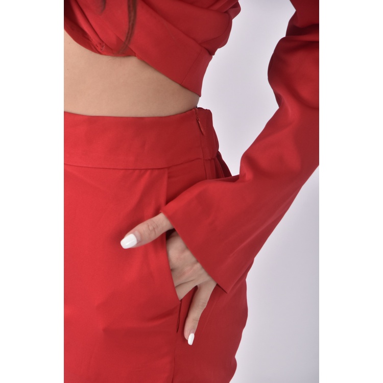 (M) 【安于晴Charlene私服】anirek西裝紅色套裝二手衣, , large