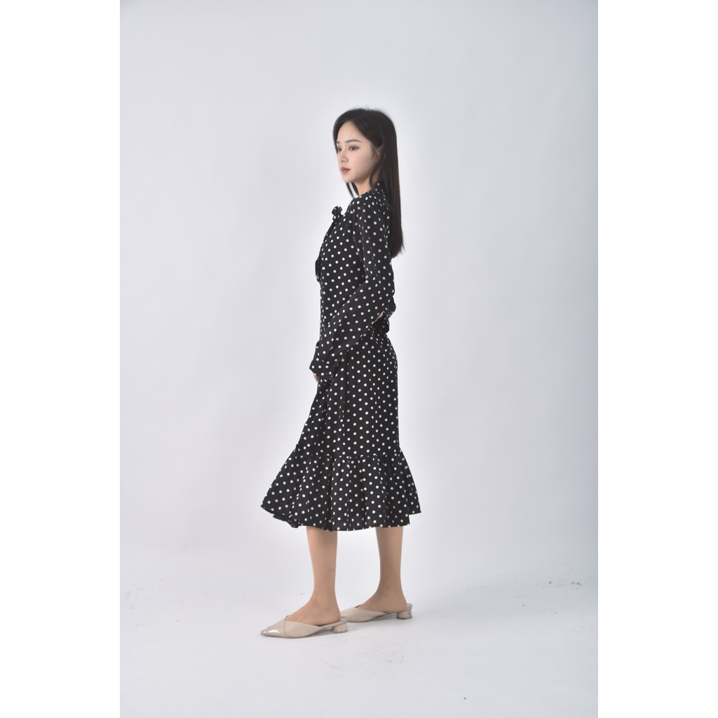 (L) 【金莎私服】點點黑色洋裝二手衣, , large