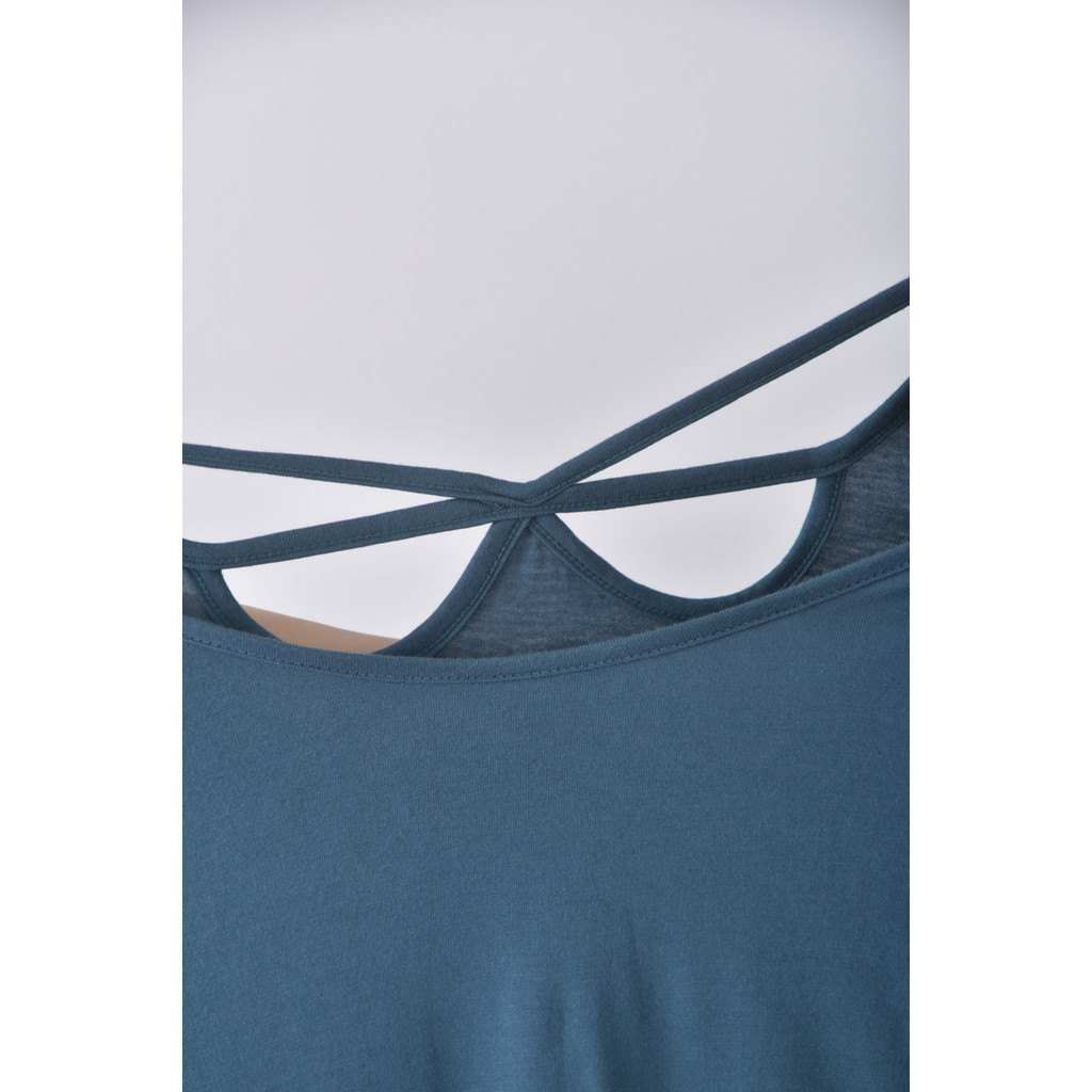 (S) scolar棉質拼接綠色洋裝二手衣, , large