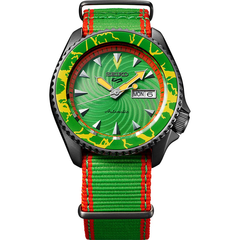SEIKO 精工 5 Sports x 快打旋風 布蘭卡 聯名限量機械錶(SRPF23K1)-42.5mm, , large