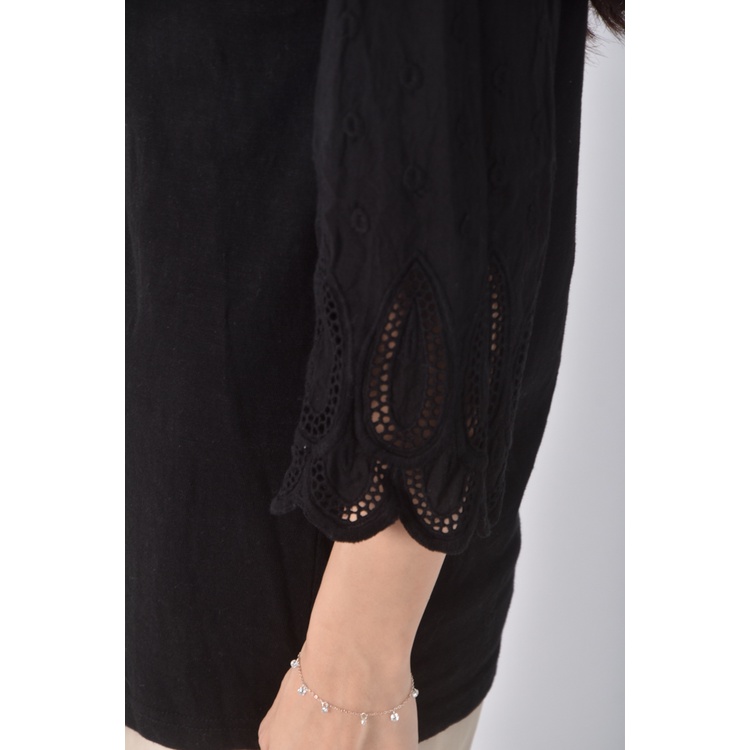 (M) parkhong韓牌寬鬆黑色長袖上衣二手衣, , large