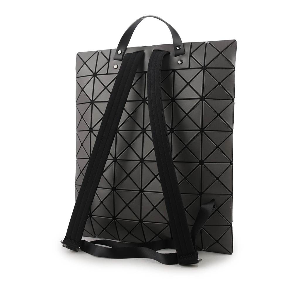 ISSEY MIYAKE BAO BAO LUCENT 啞光霧面扁形後背包/炭灰色, , large
