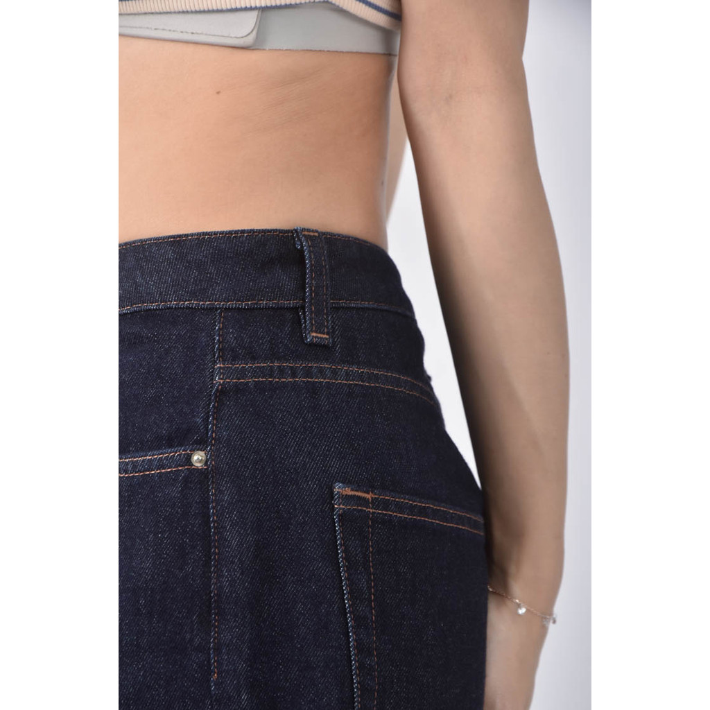 (XL) toteme studio高腰丹寧牛仔棉質純棉藍色長褲二手衣, , large