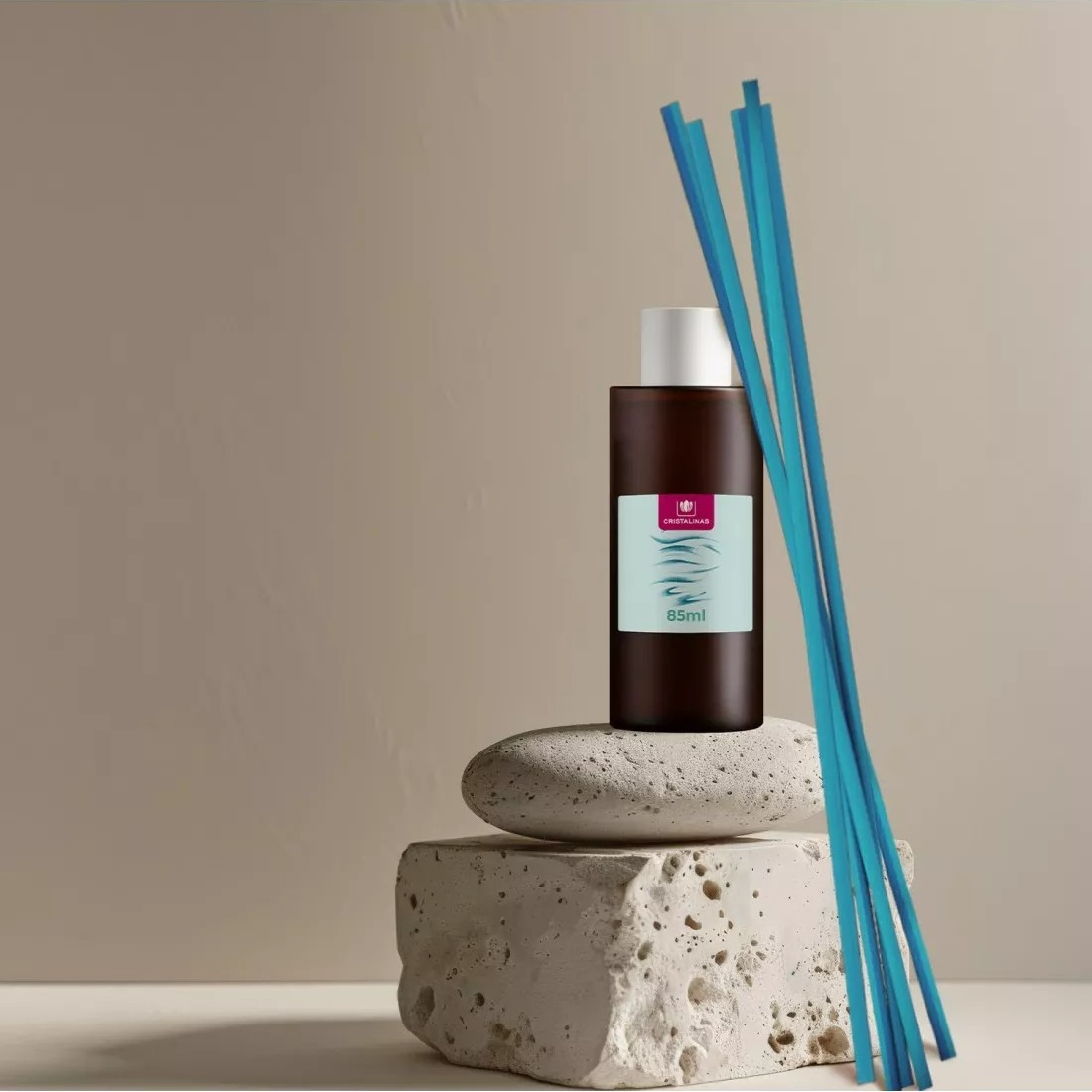 [西班牙CRISTALINAS] 無酒精 經典室內擴香補充瓶(85ml) - 海洋微風 擴香瓶 清新香調 海洋香調 佛手柑, , large