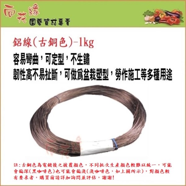 Antique Copper Aluminum Wire 1kg &ndash; 3.5mm Diameter, , large